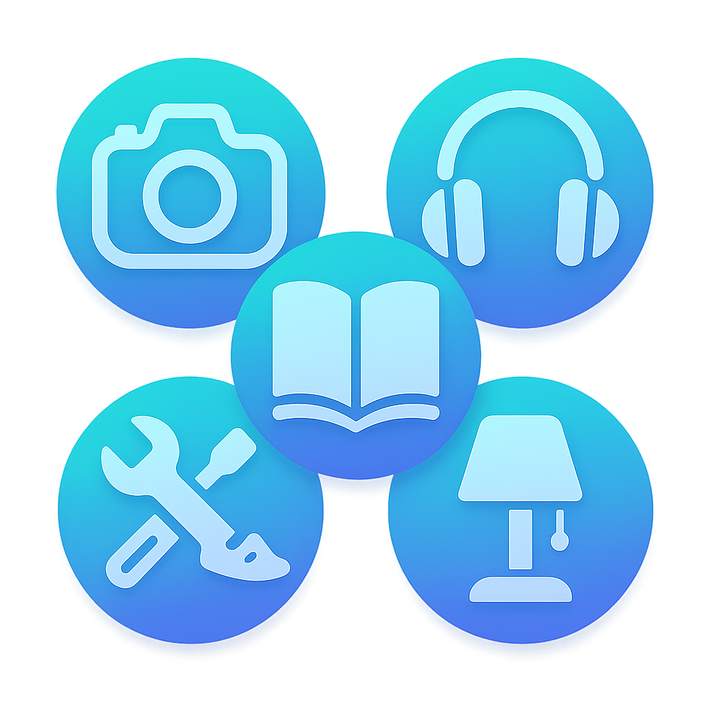 Large éventail de produits icon